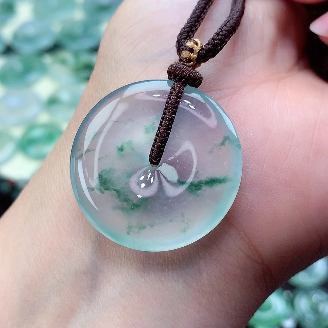 翡翠颈饰未镶嵌79尺寸30.5-5.6