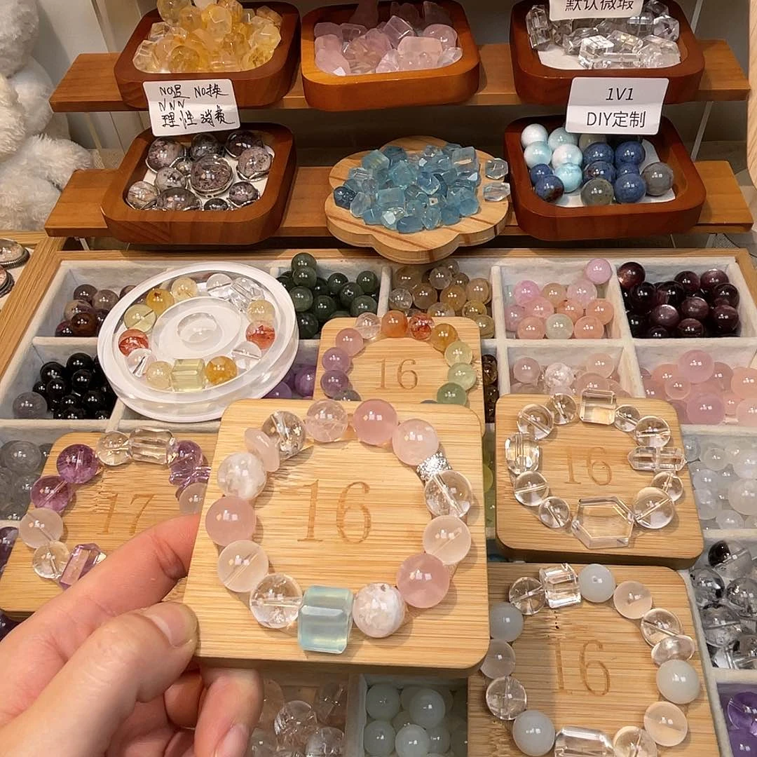 烟晶手链合金巧*