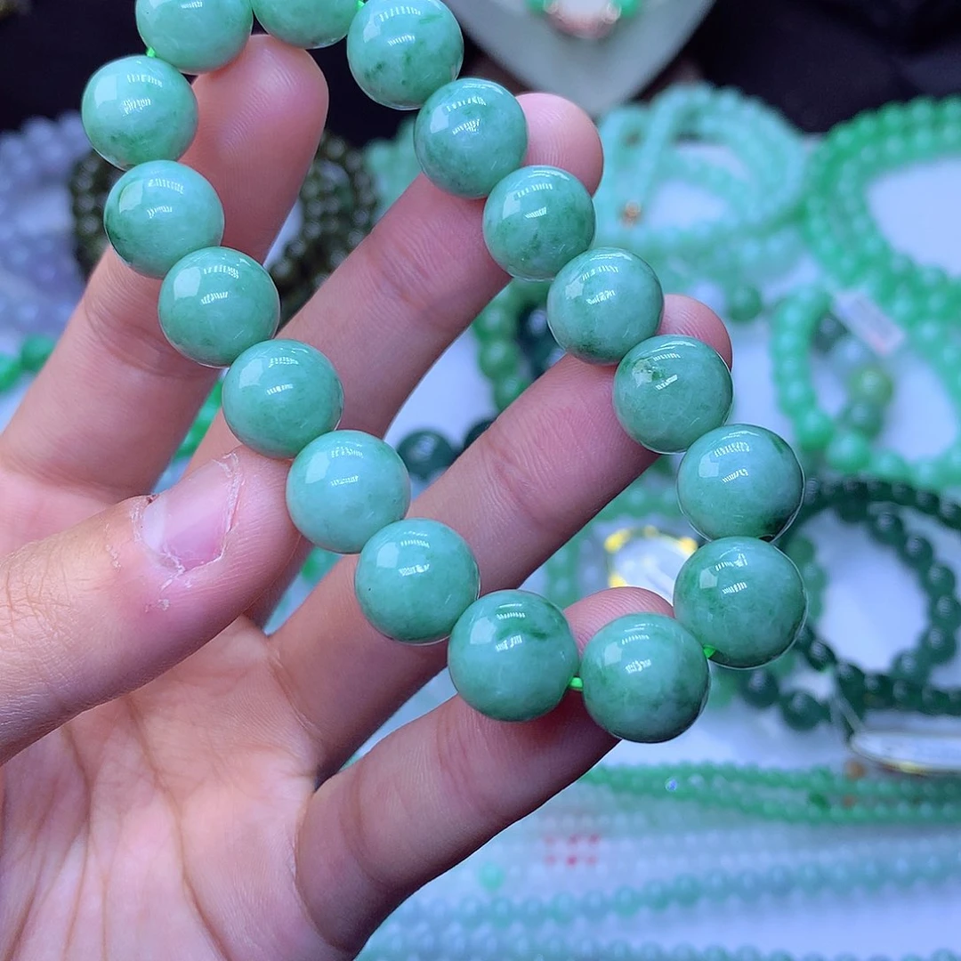 翡翠毛衣链未镶嵌