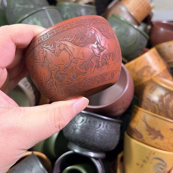 茶杯紫砂全手工紫砂主人杯