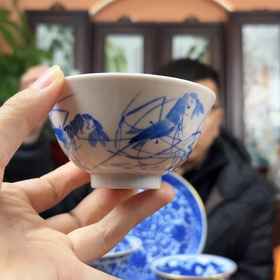 陶摆件景德镇陶瓷手工杯子