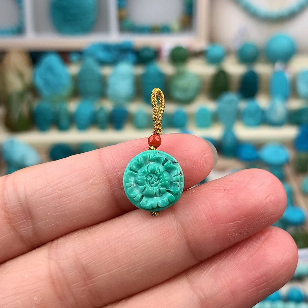 未镶嵌绿松石珠宝奇石