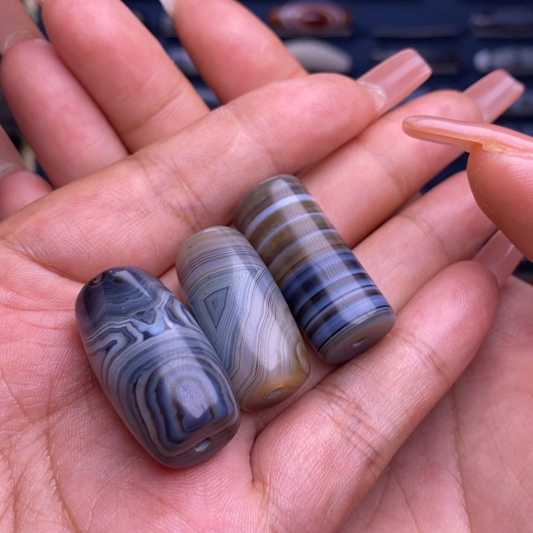 段***未镶嵌玛瑙/玉髓珠宝半成品