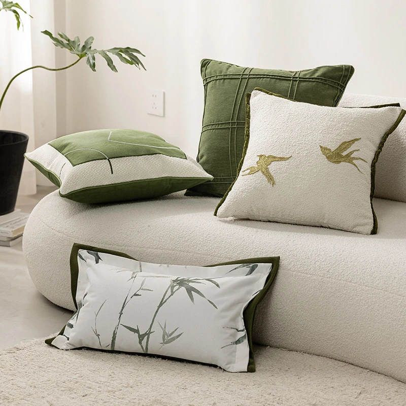 新中式现代简约抱枕轻奢古风客厅沙发靠垫床头靠背靠枕抱枕含芯