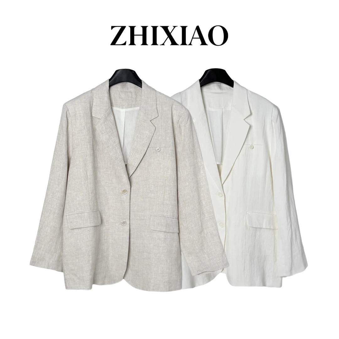 【ZHIXIAO】秋冬新款：麻料西装外套207-2