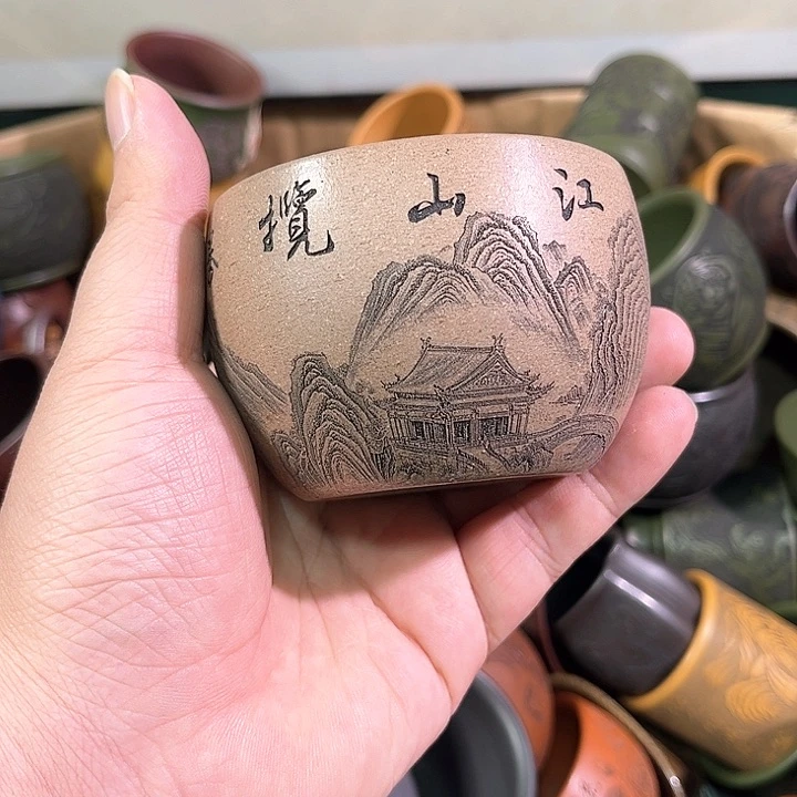 茶杯紫砂全手工紫砂主人杯