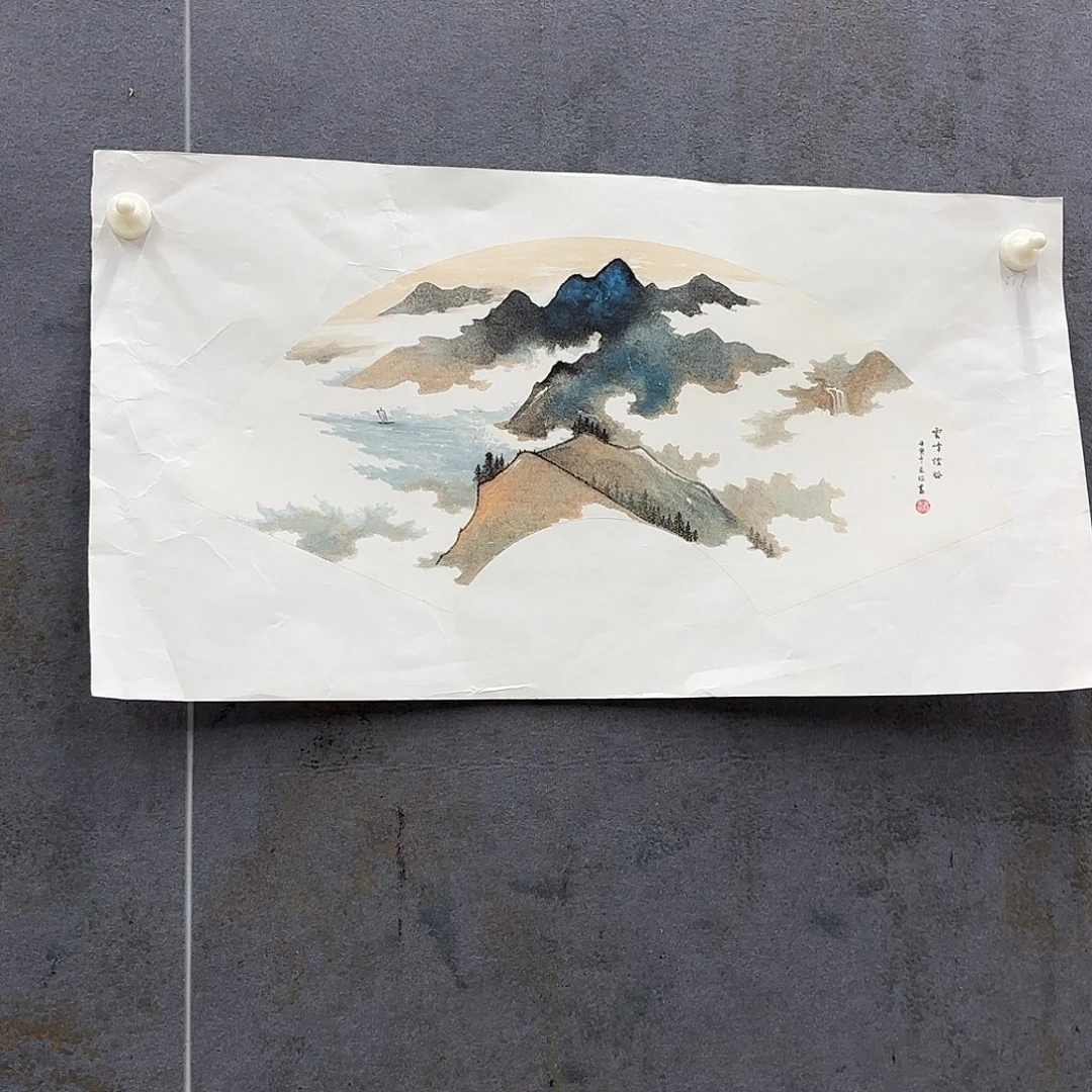 林***涯国画山水小品作品艺