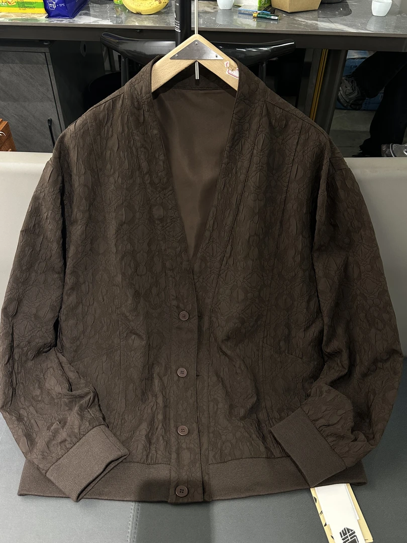 成哥潮牌高品质深色百搭开衫外套-2824