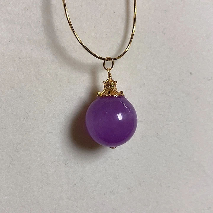 银S925镶嵌锂辉石紫锂辉高冰收藏级顶配龙珠19+