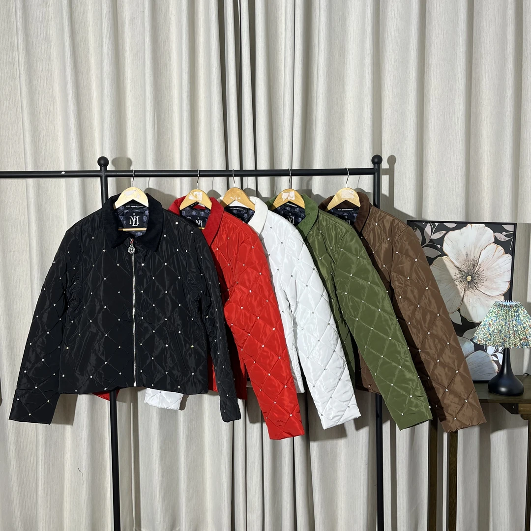 25冬季爆火巴恩风衬衫领棉服短款轻薄薄款保暖棉衣外套3113