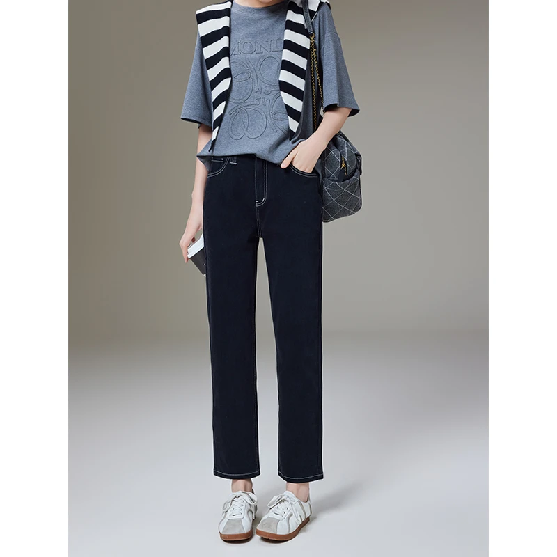 A美洋MEIYANG【50系列】小细腿牛仔裤 四面弹显瘦明线九分小管裤