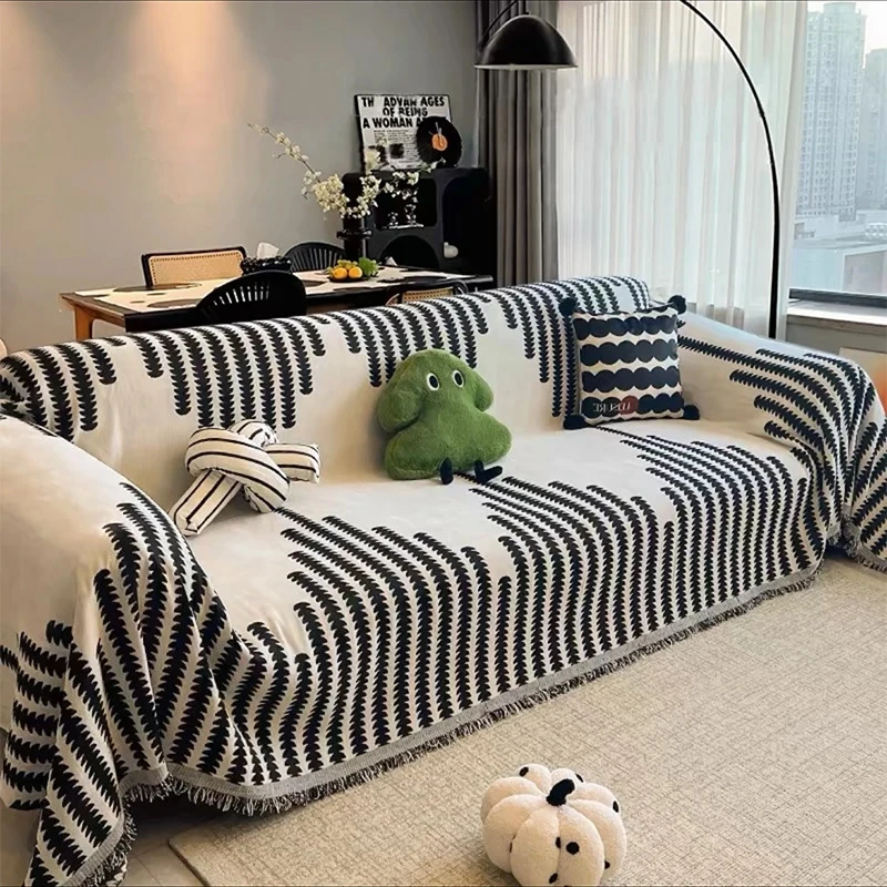 麦穗防滑沙发巾雪尼尔沙发垫四季通用沙发套罩全盖沙发盖布盖巾