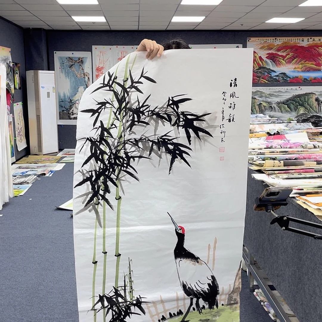 国画作品小姐姐放漏…