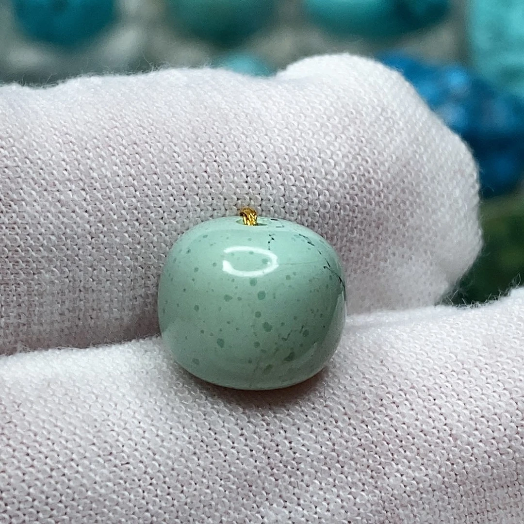 绿松石未镶嵌天然原矿地大质检抖音基地顺丰发货