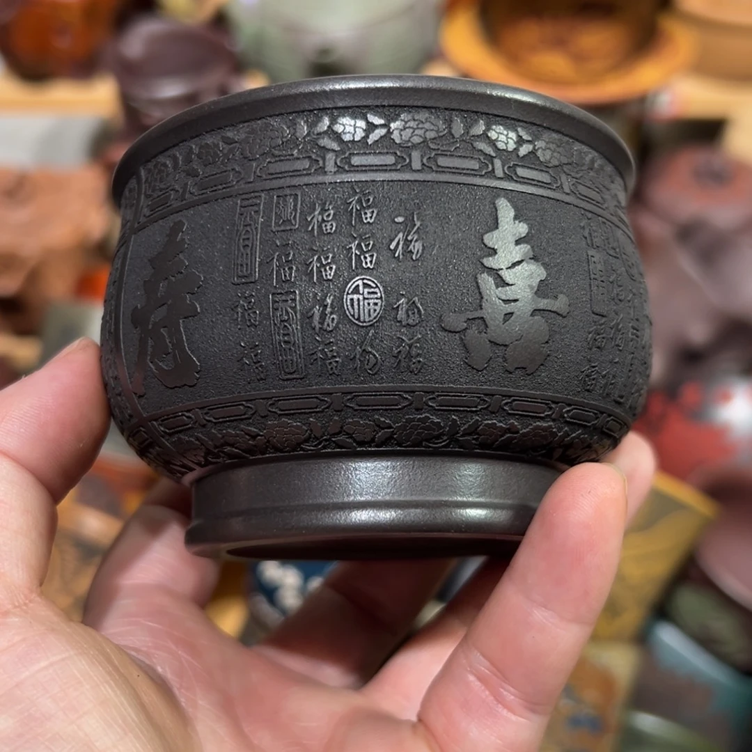 紫砂茶杯宜兴紫砂主人杯