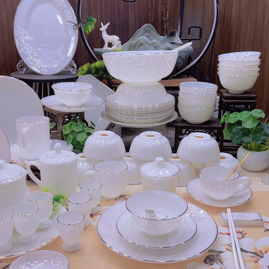 瓷暗香浮动餐具套装