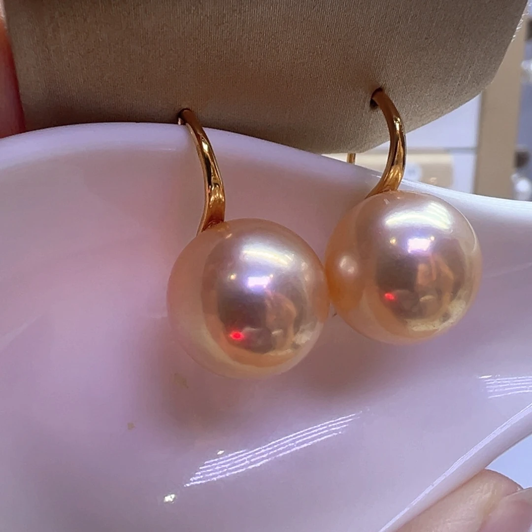 银S925镶嵌淡水珍珠耳饰