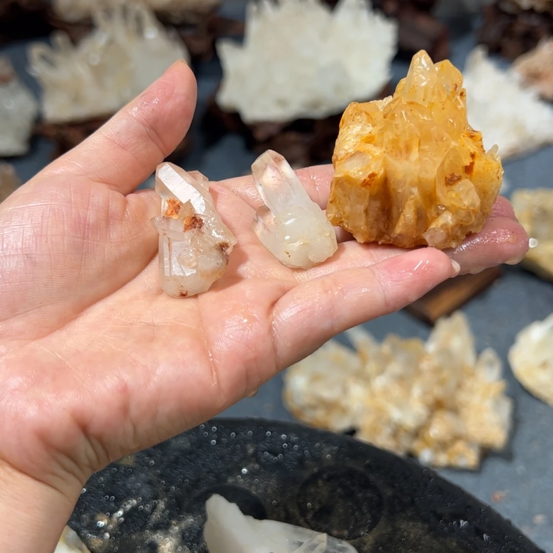 山***草未镶嵌珠宝半成品水晶