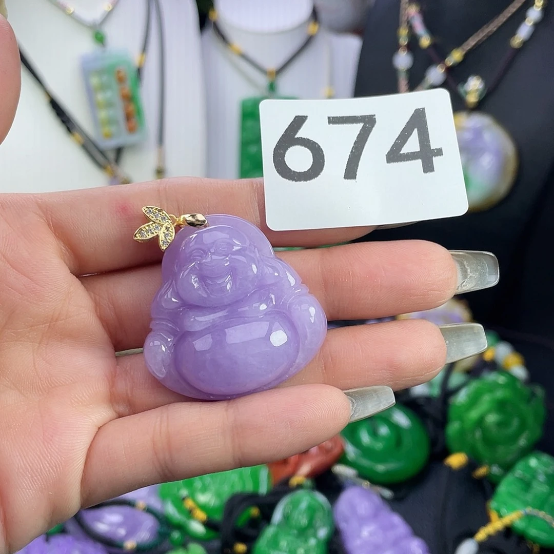 翡翠未镶嵌吊坠(赠链)