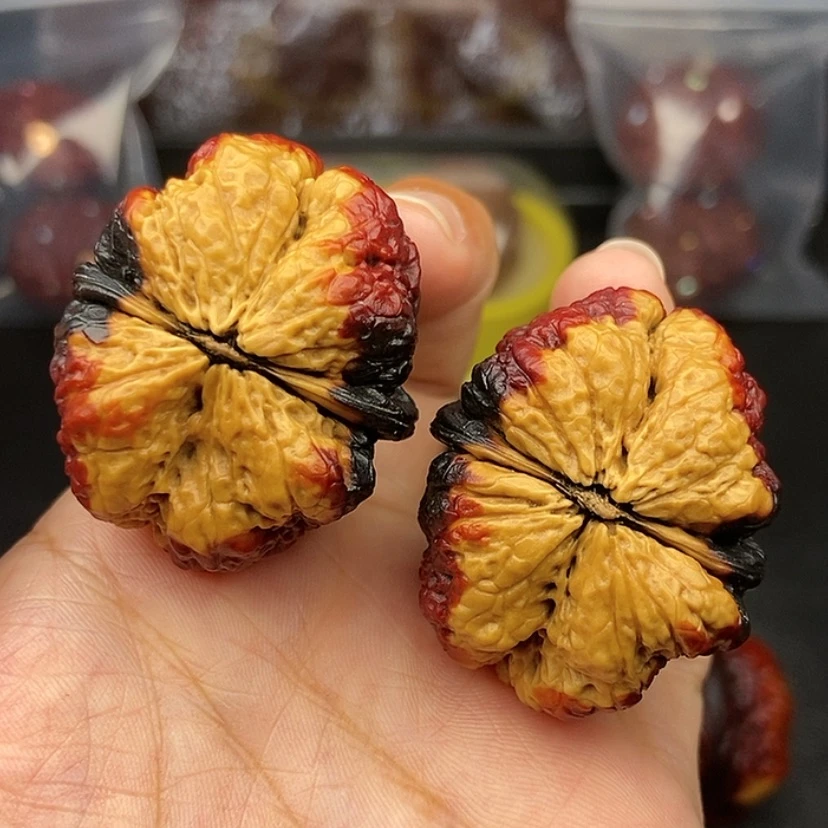 【闪购商品】把件文玩核桃40尺蝴蝶蟾