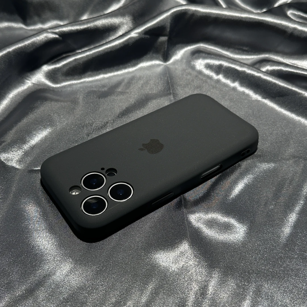 一体新款纯色适用苹果16promax手机壳iPhone15简约14软糯13女款12