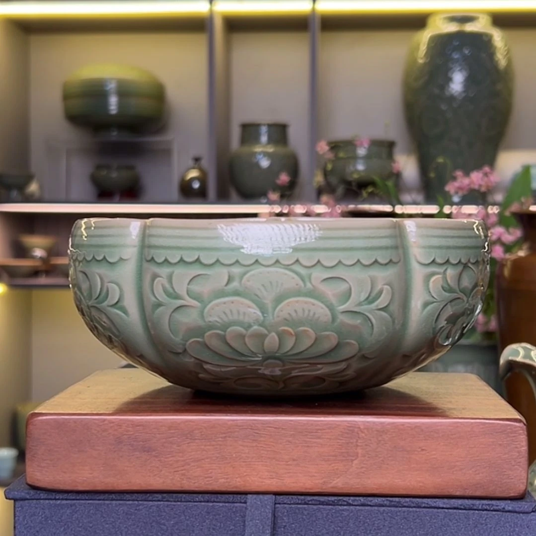 彩***8耀州窑手工碗精品福利