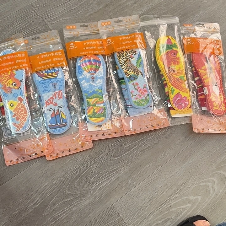林***星棉双面款微瑕印花6双
