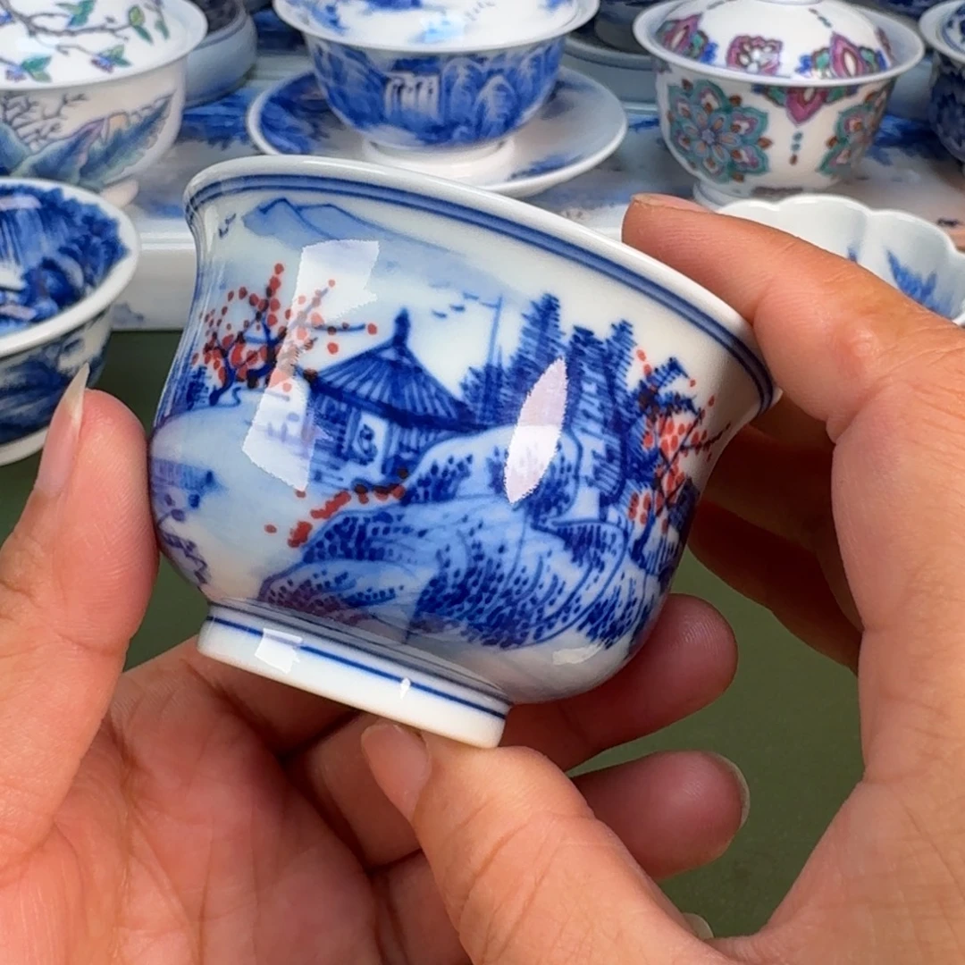 景德镇纯手绘茶具圆圆222