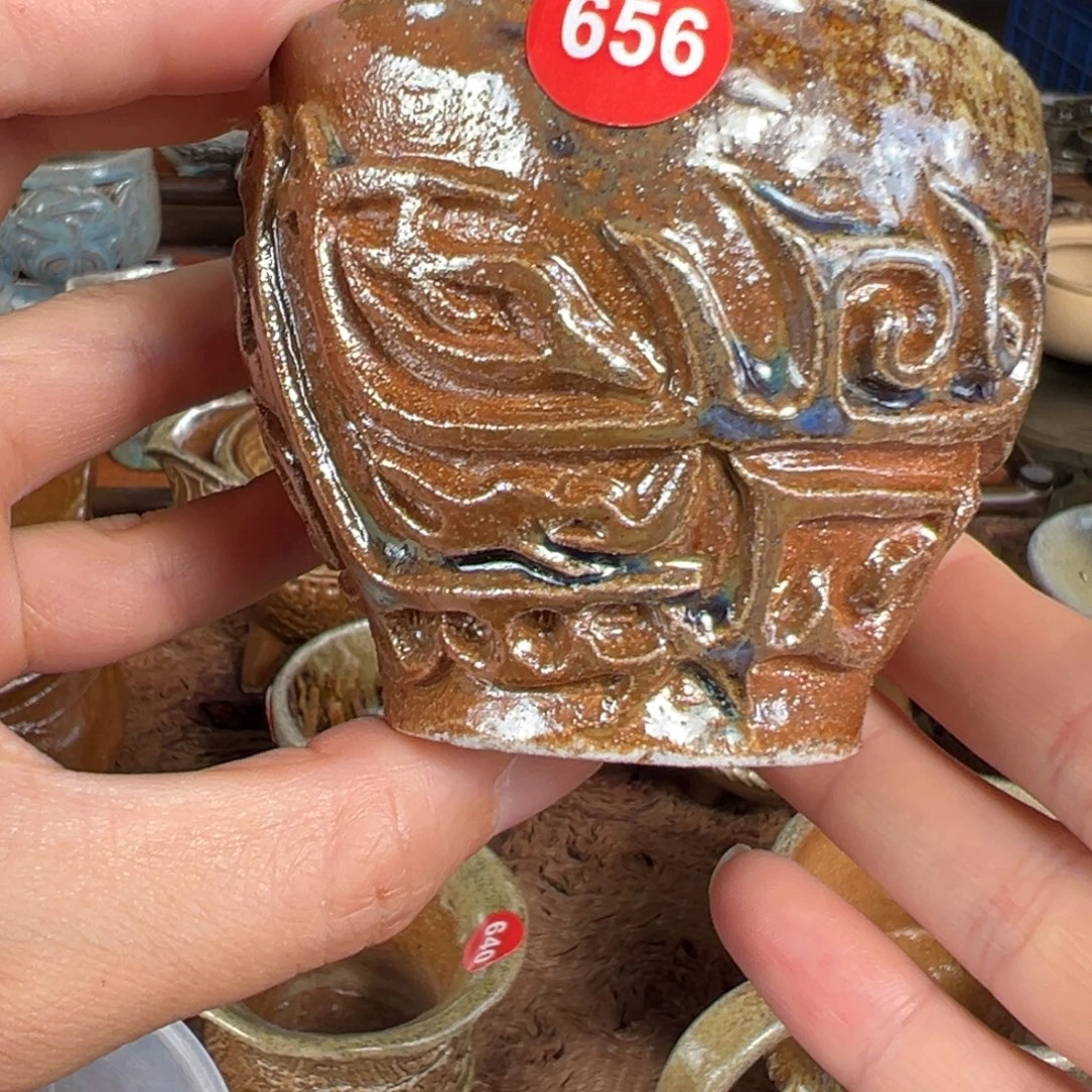 杯656柴烧主人杯微瑕