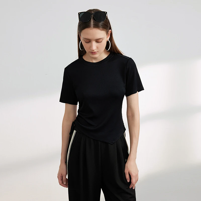 【唐长老专属】MOFAN摩凡夏新款黑色T恤MAT462010