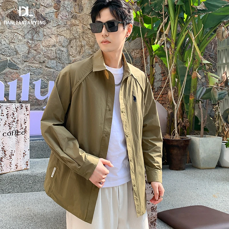 “策马奔腾”春夏新款情侣衬衫外套时尚男装休闲美式外套DC-2522