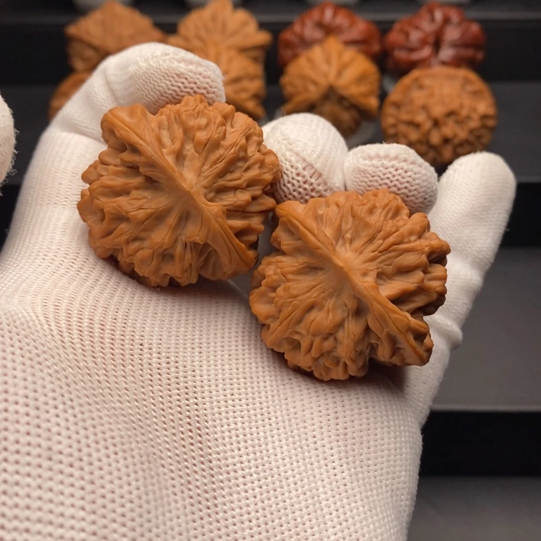 文玩核桃把件40尺全品秦闷