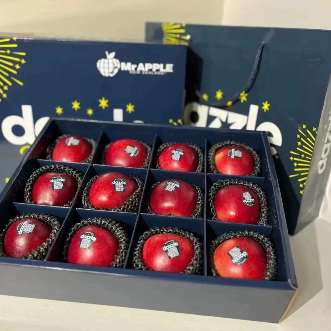 [新西兰进口丹烁苹果]dazzle丹硕脆嫩无渣纯甜不酸新鲜水果 礼盒G乔纳金新西兰
