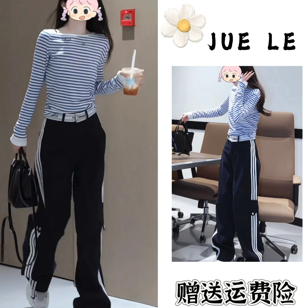 2025秋季新款时尚显瘦气质女士网红洋气两件套百搭款D22027