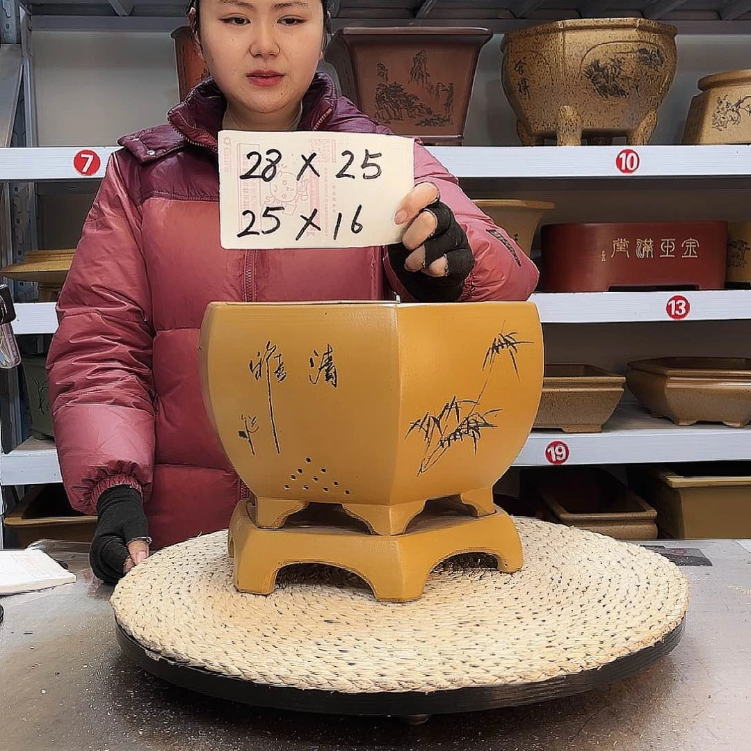 紫砂花盆紫砂花盆