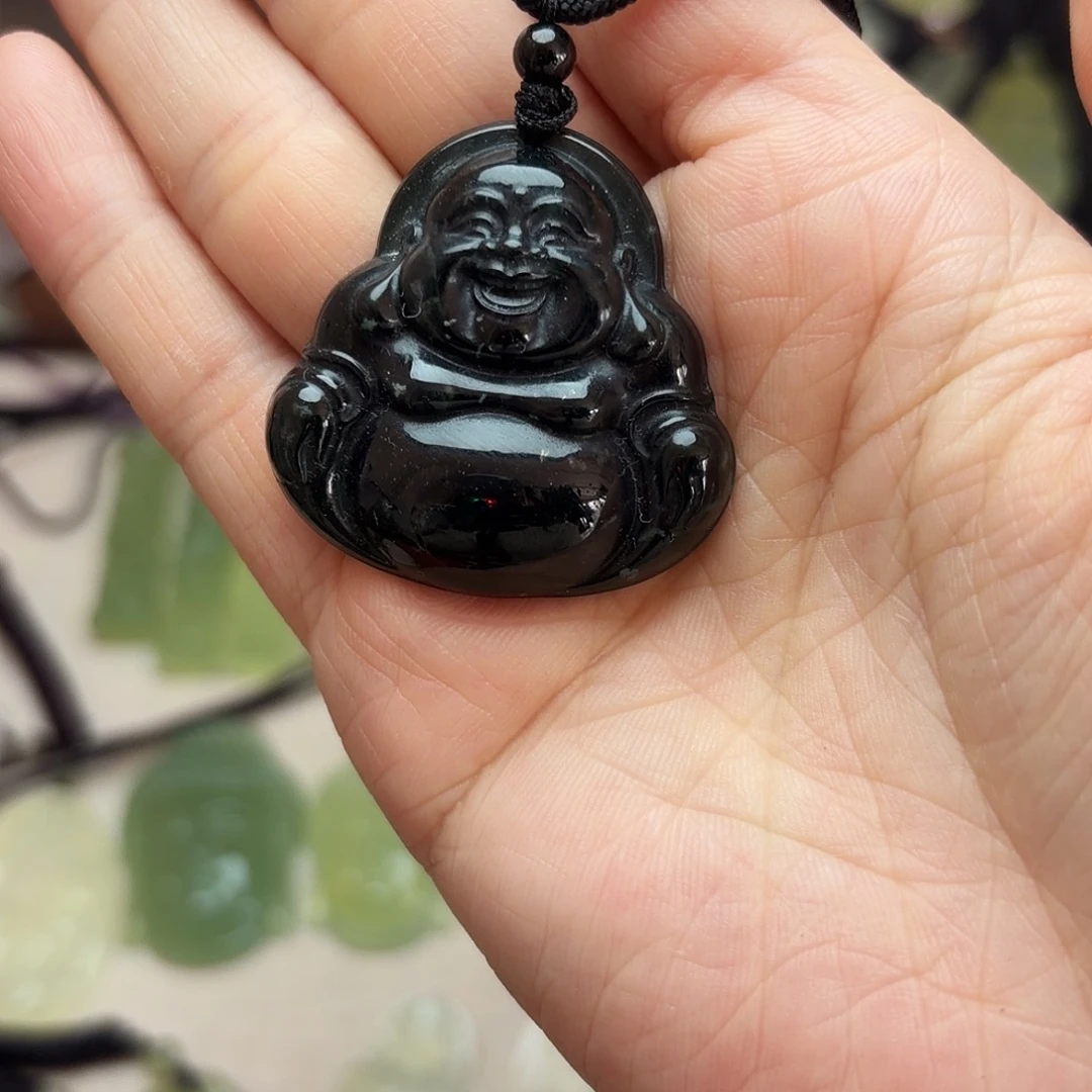 岫玉合金颈饰吊坠