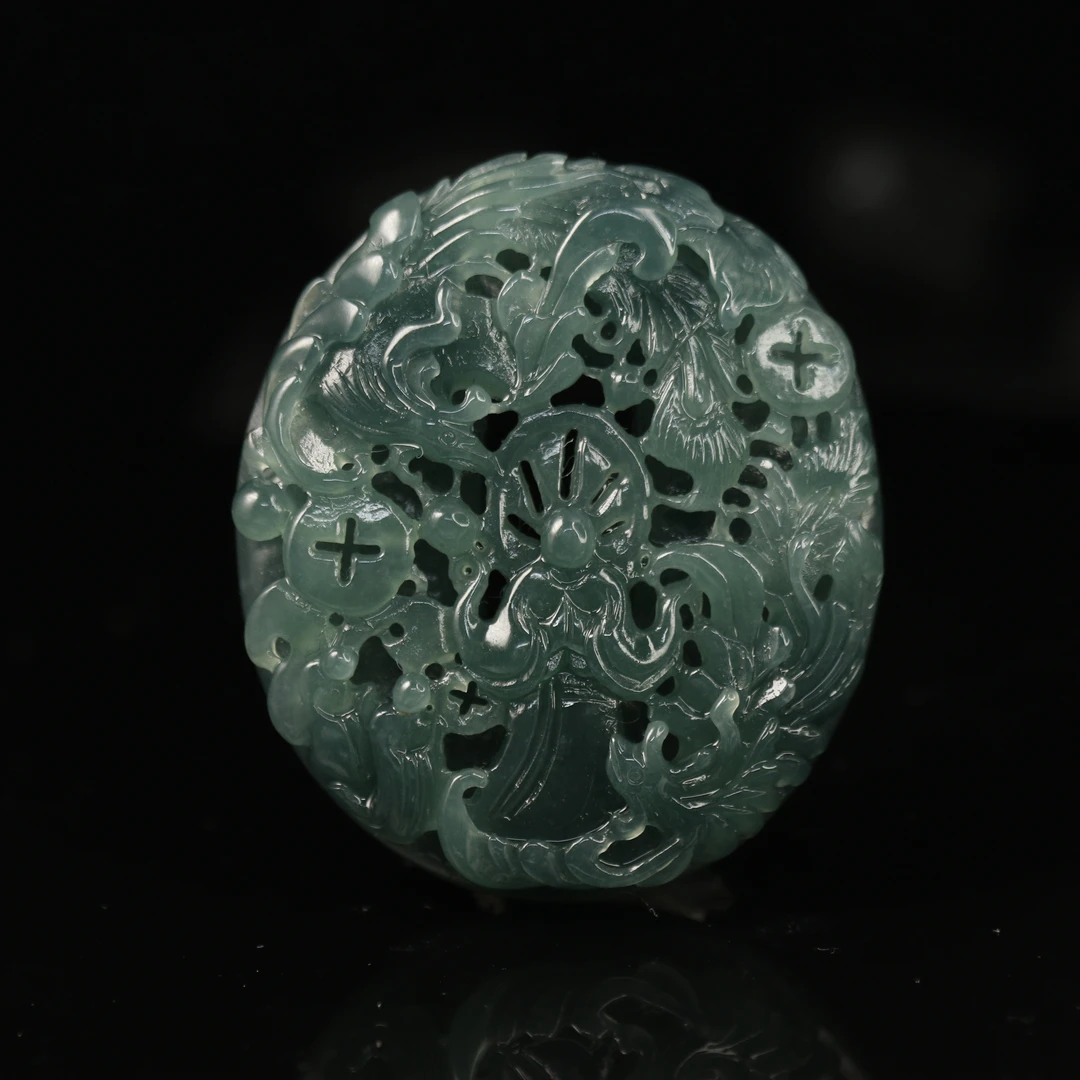 7天然危地马拉翡翠A货神凤护主/900034/上海嘉禾拍卖