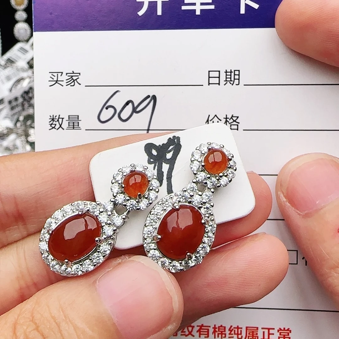 银S925镶嵌戒指翡翠戒指