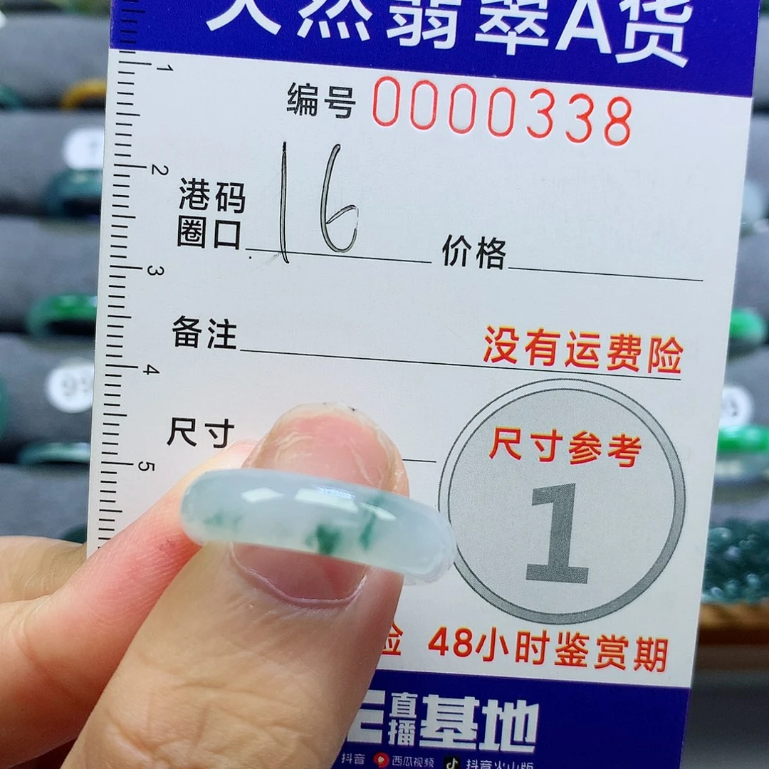 翡翠未镶嵌戒指天然