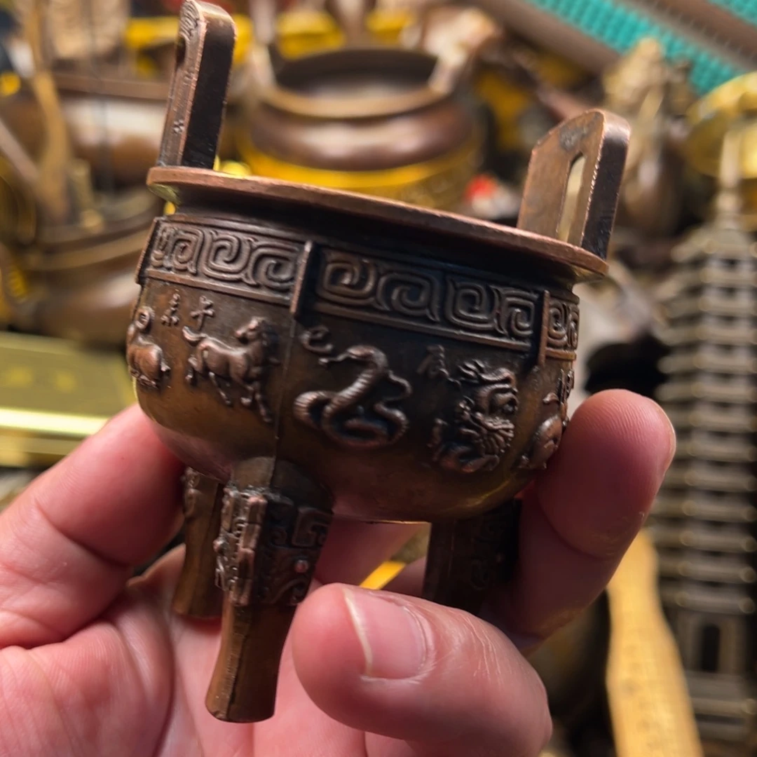 茶壶香炉铜器摆件