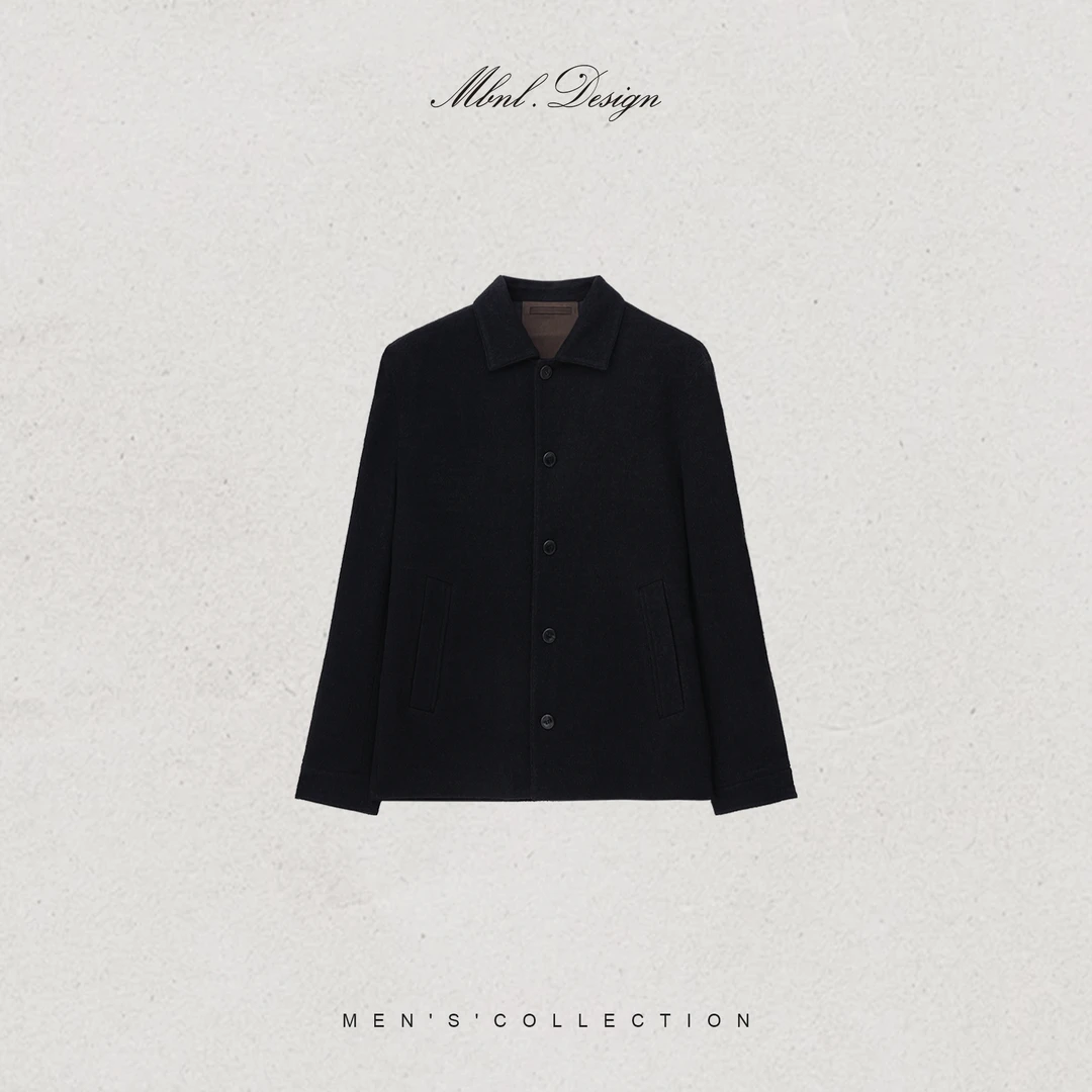 MBNL-F「杰尼.Aus.Wool」秦磊男装简约澳洲羊毛翻领夹克LL-WWT0086