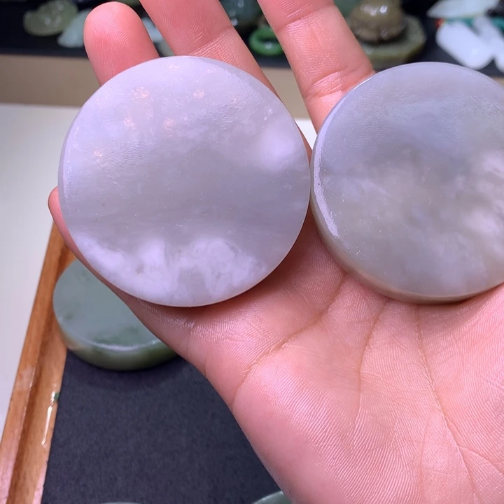 永***方未镶嵌和田玉（糖玉）珠宝半成品
