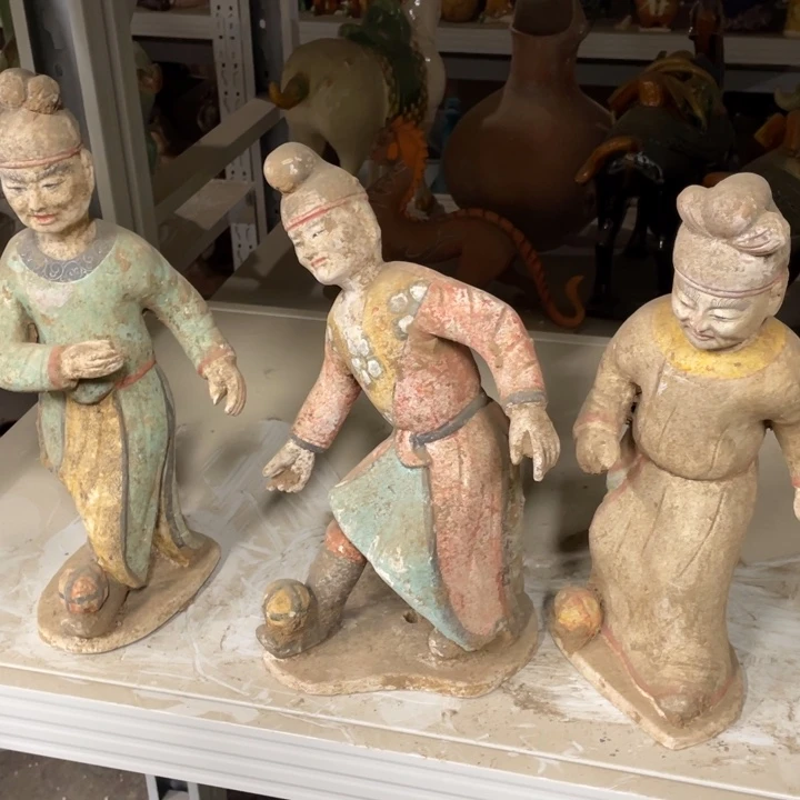 奋***钧摆件唐三彩一次摆件