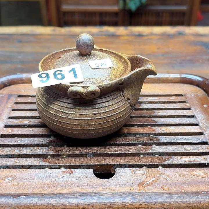 纯手工制作粗陶茶具