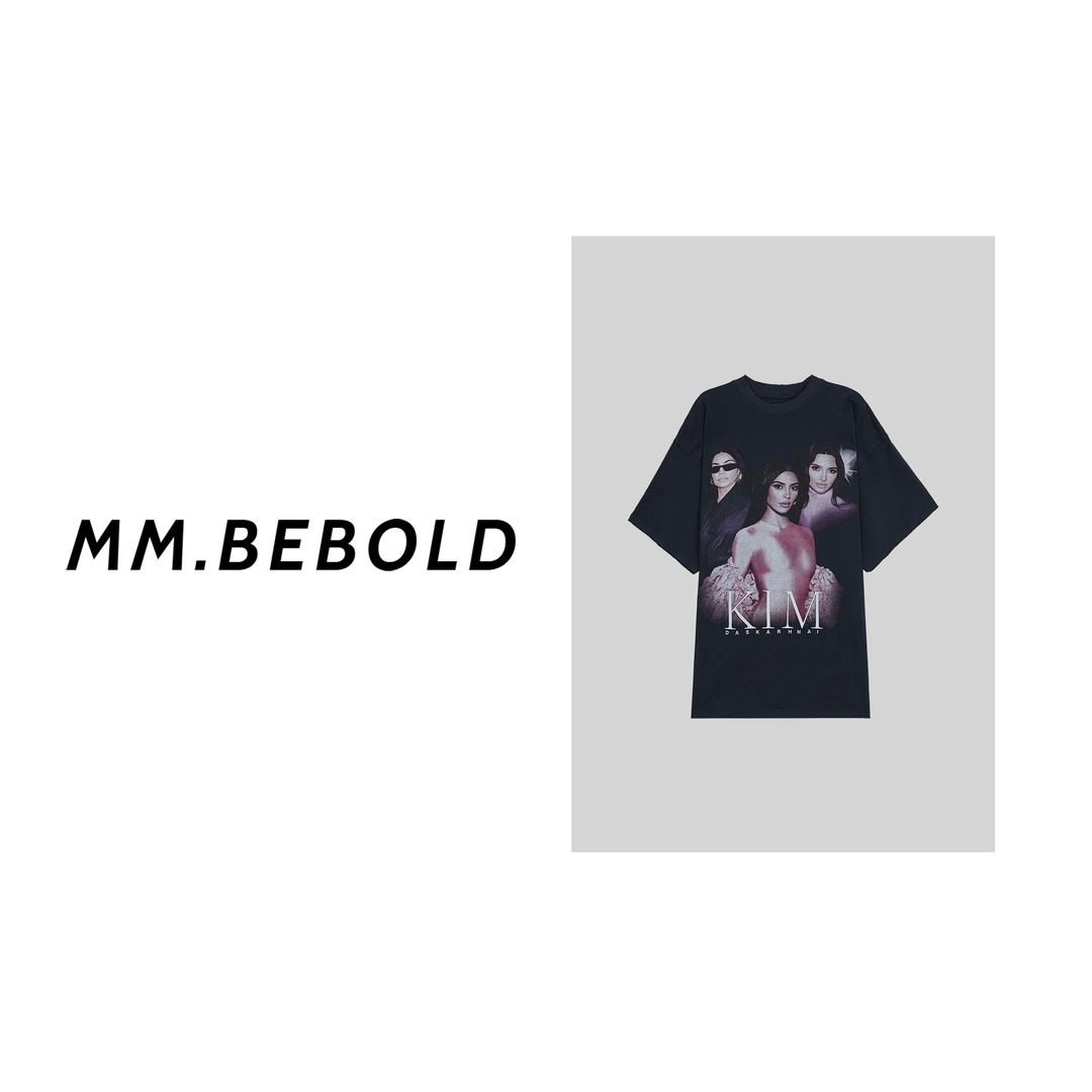 【蓓蓓精选】廓形人像短袖T恤XYXS762