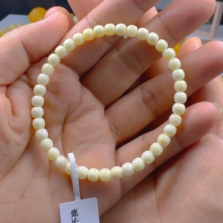 未镶嵌琥珀手串瓷白