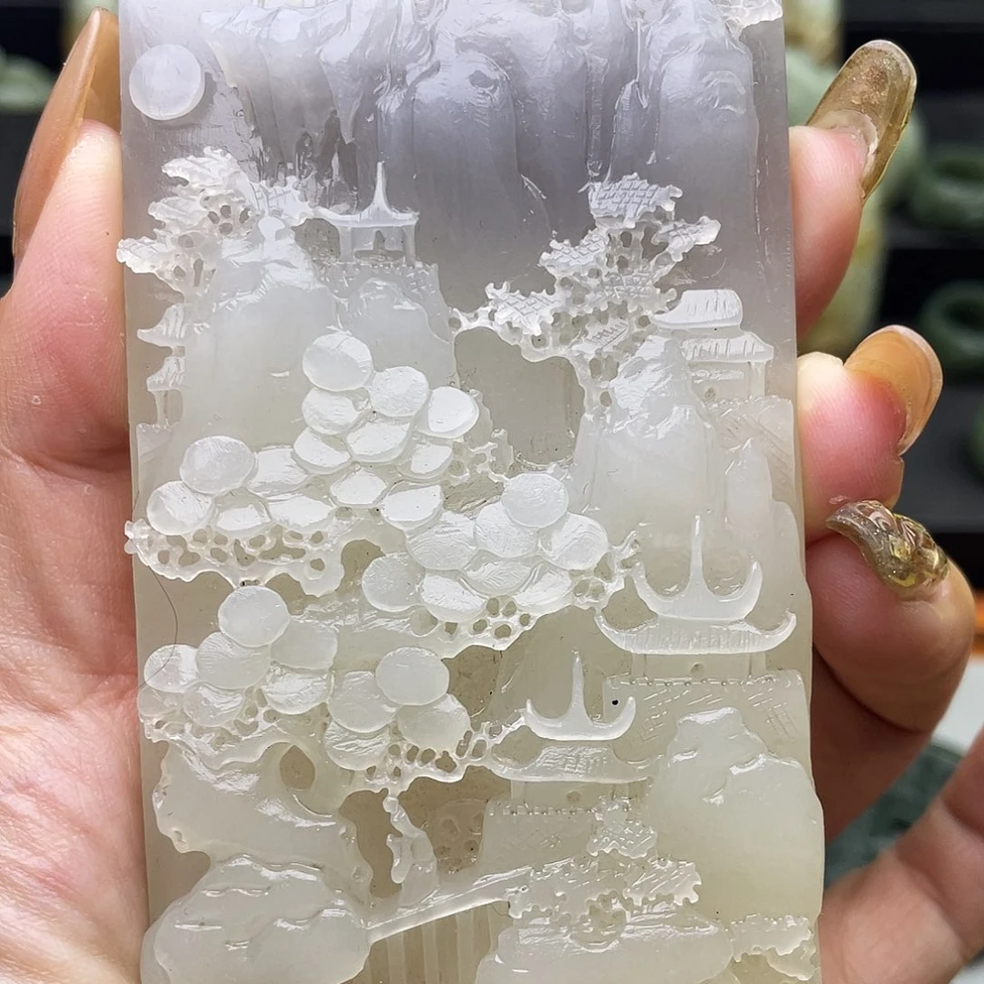 和田玉未镶嵌颈饰