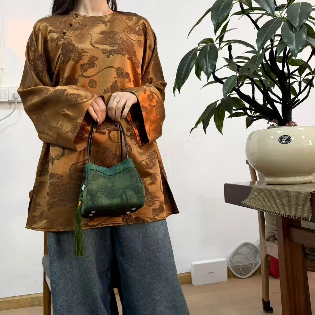 狮子绣球收腰连衣裙丝羊毛 毛衫裙女春秋女，可叠穿长袖80长