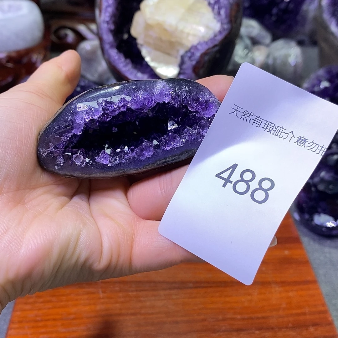 紫晶珠宝半成品未镶嵌