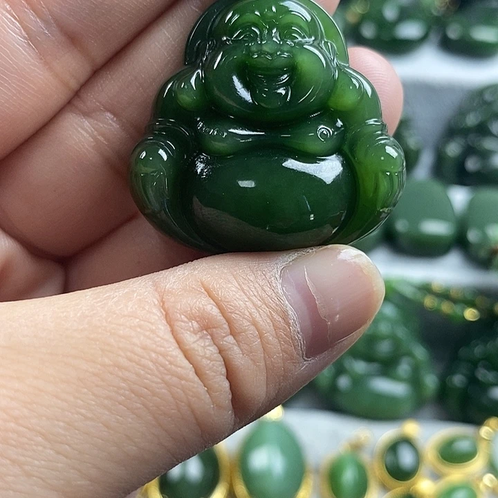 和田玉（碧玉）未镶嵌项链35